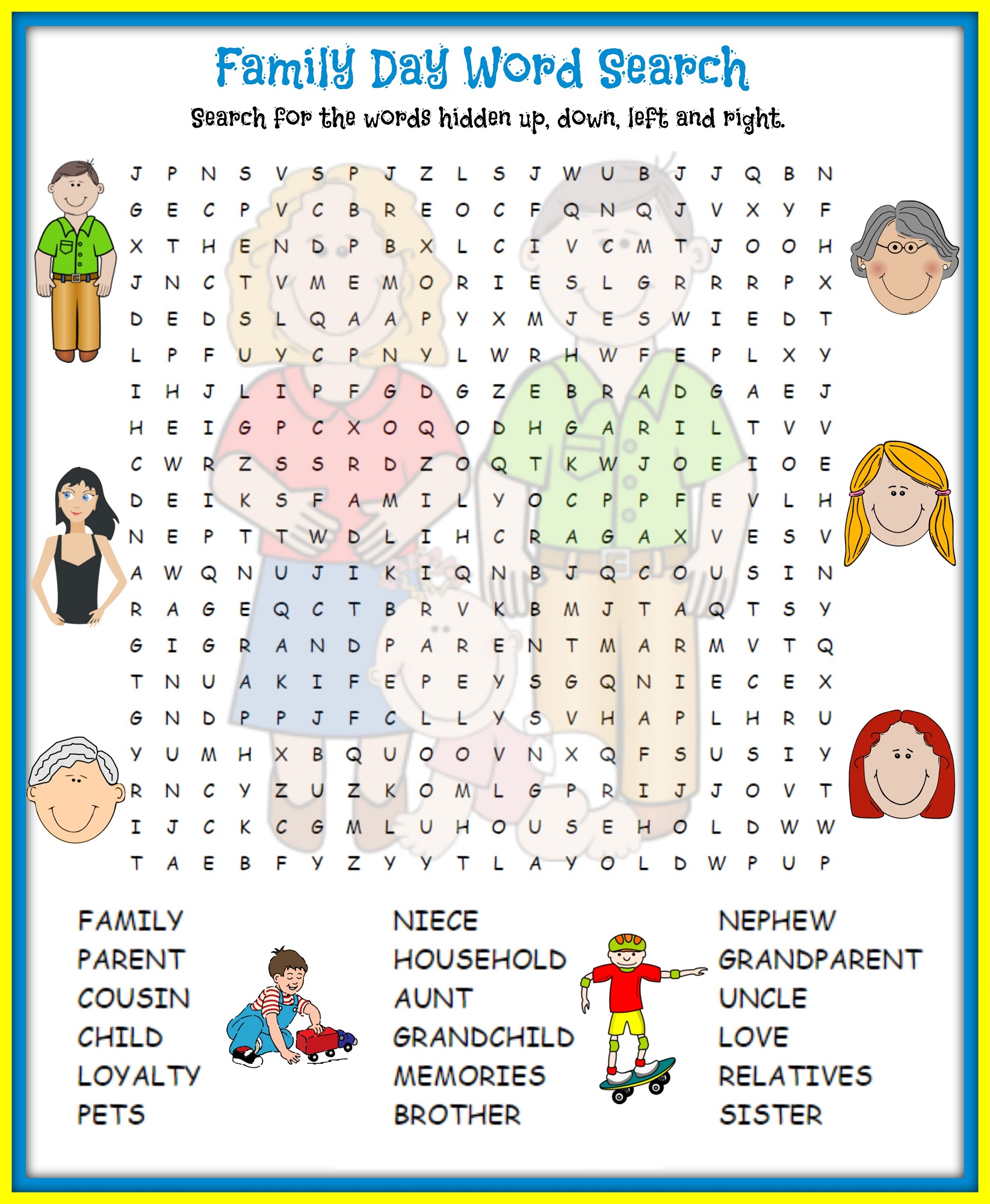 family-word-search-printable