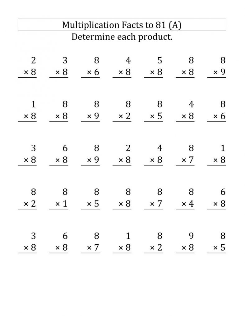 Multiply By 6 Practice Worksheet