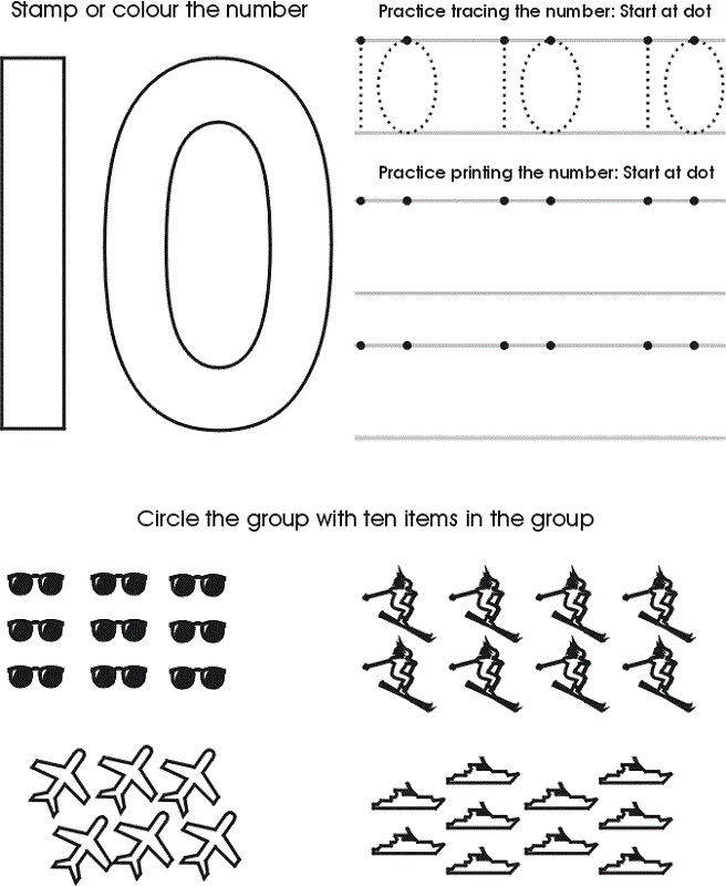 number-10-worksheet-preschool