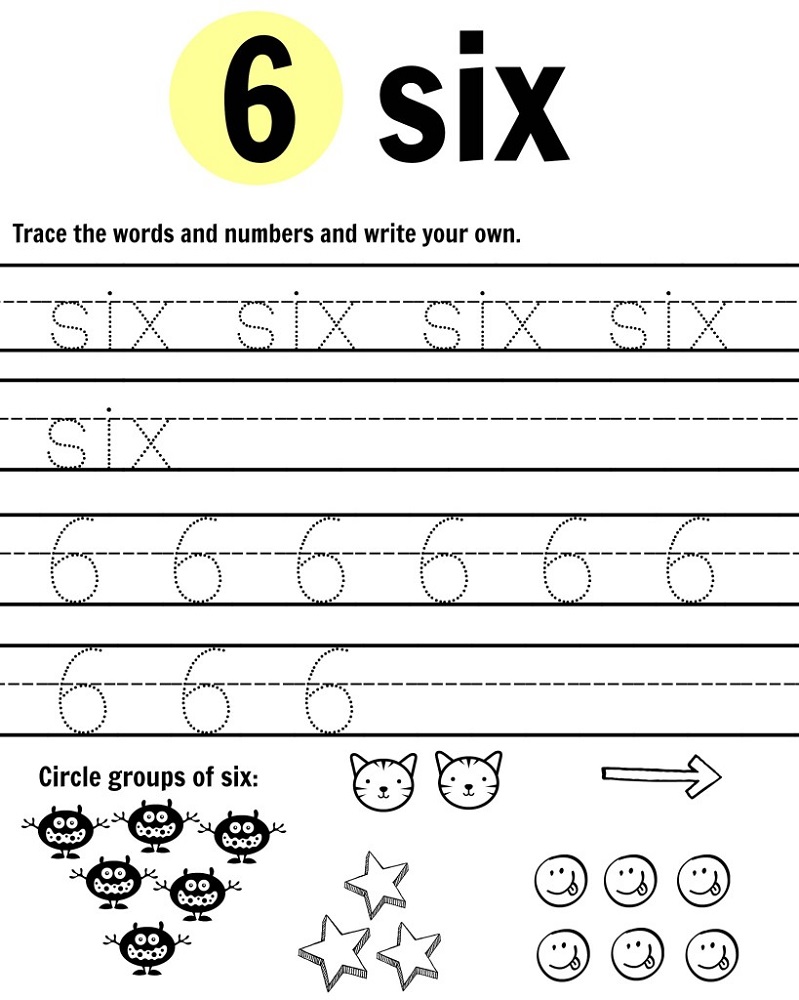 number-6-worksheets-printable