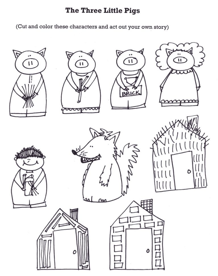 The Three Little Pigs Worksheets Activity Shelter