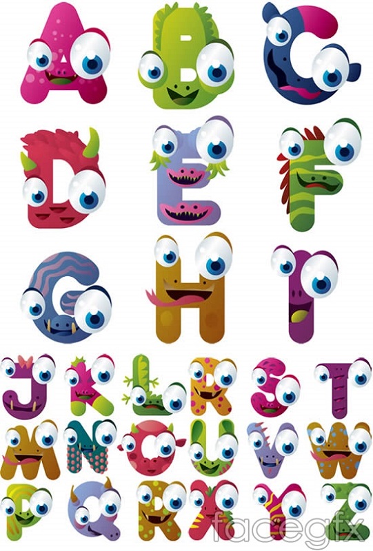 animal shaped letters printout
