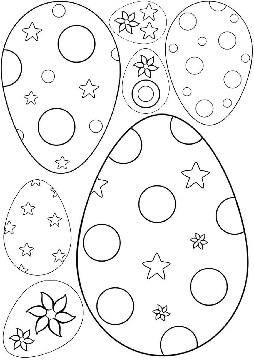 blank easter egg template for kids