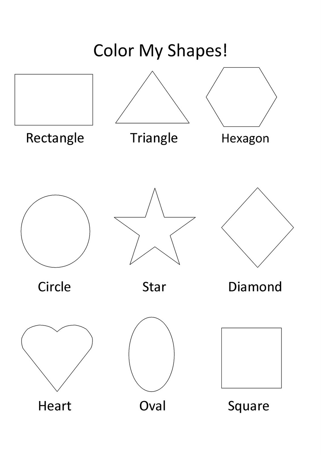 worksheets shape shapes worksheet learning preschool activity via