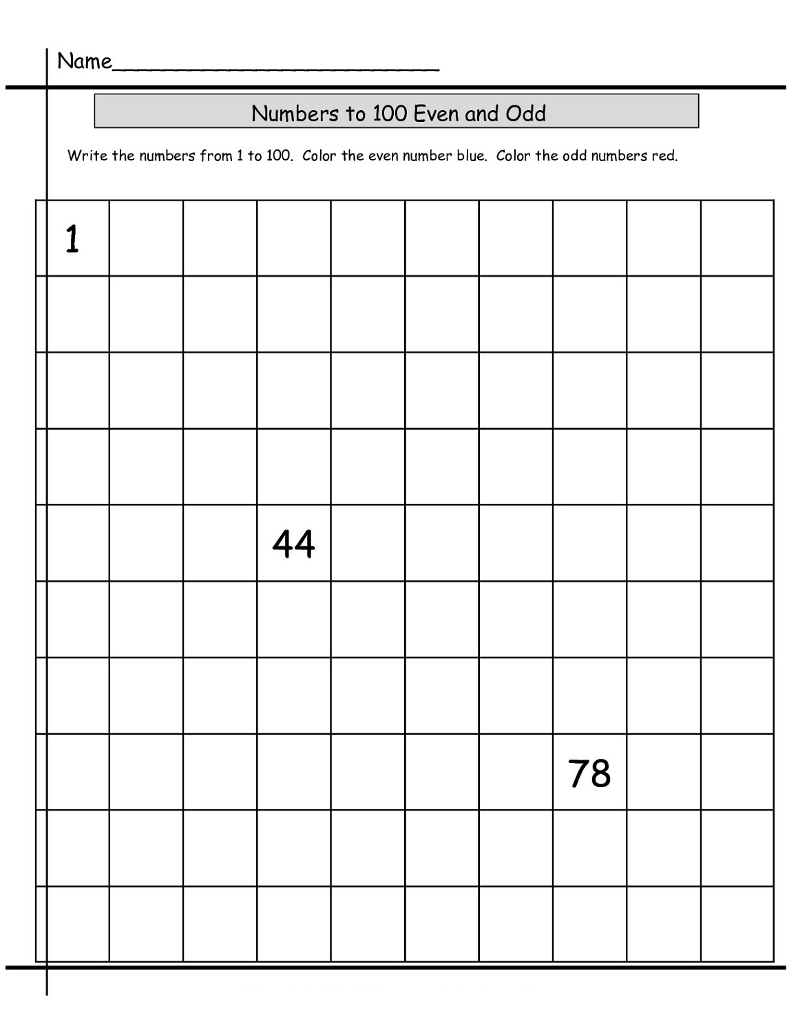 even and odd numbers worksheets 2nd grade