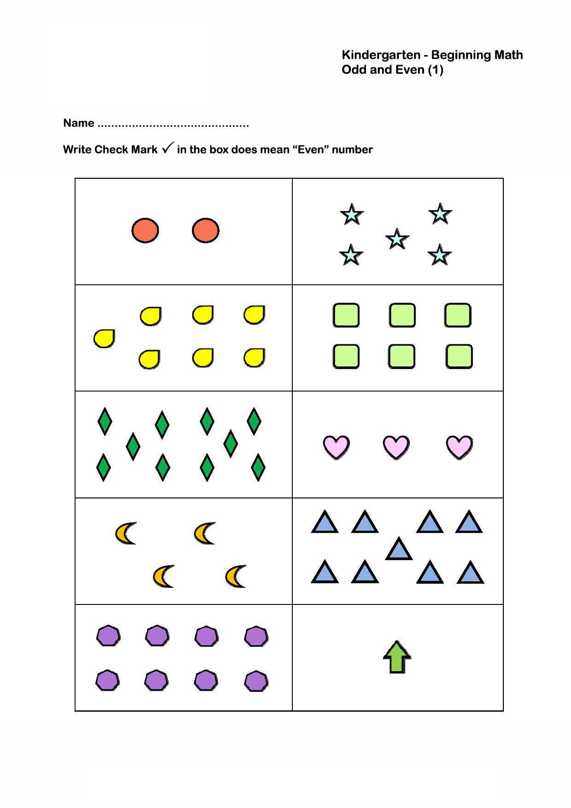 Odd And Even Worksheets