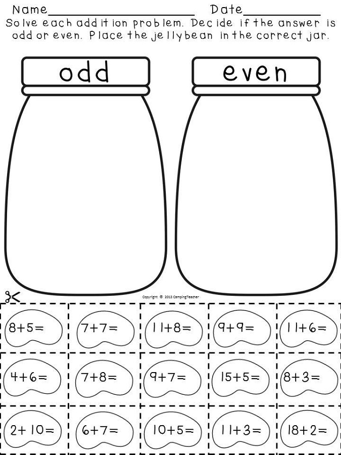 Even Odd Worksheets | Activity Shelter