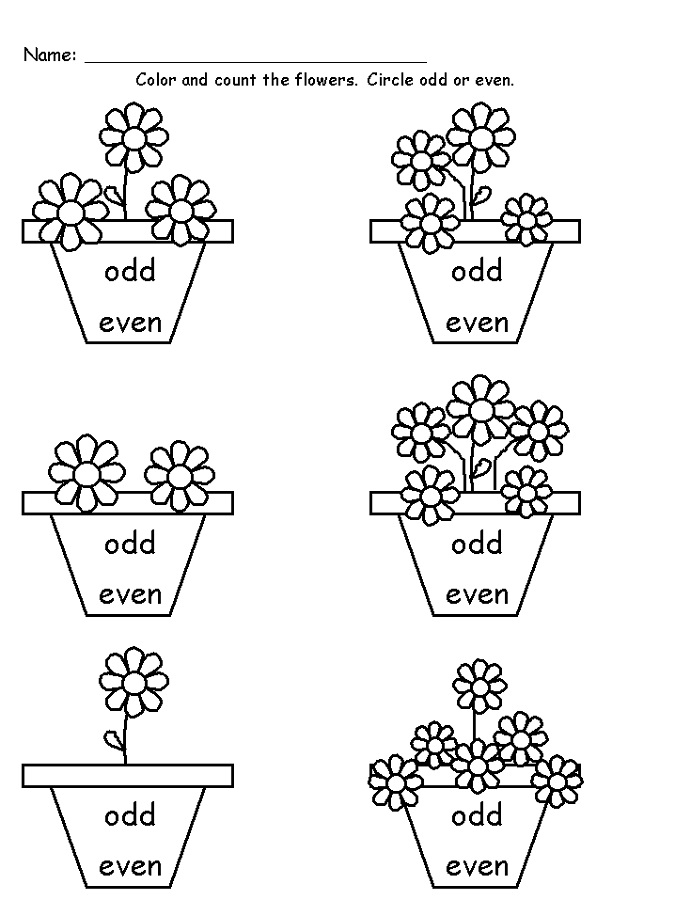 Even And Odd Numbers Worksheets