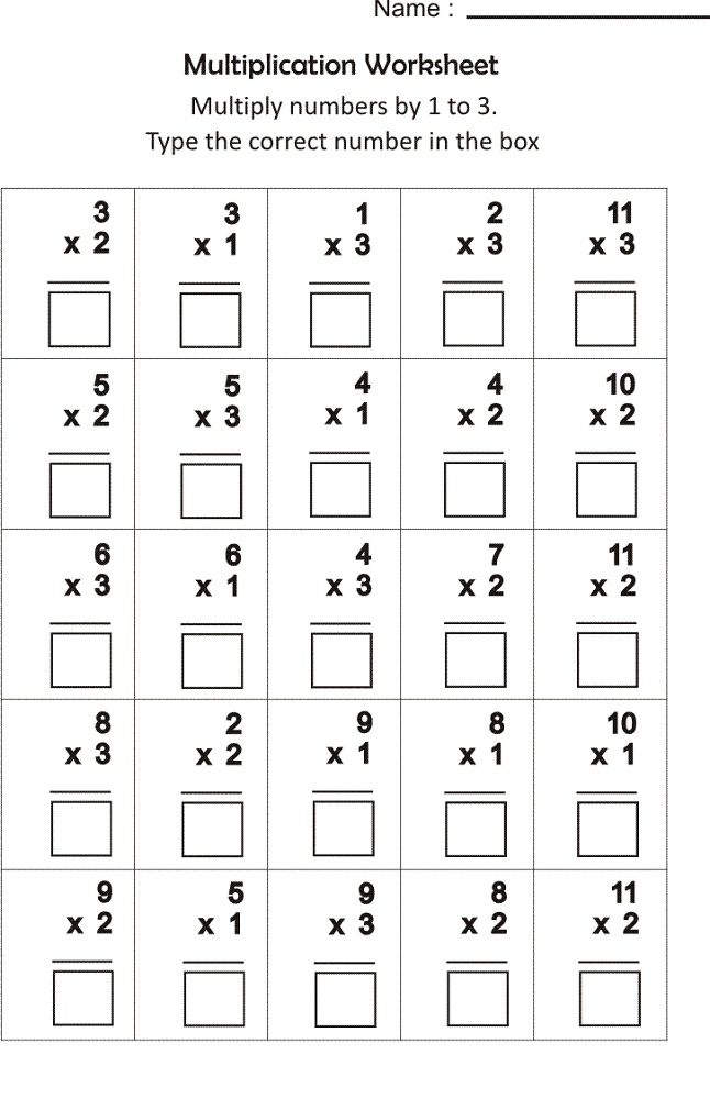 free activity sheets for kids multiplication