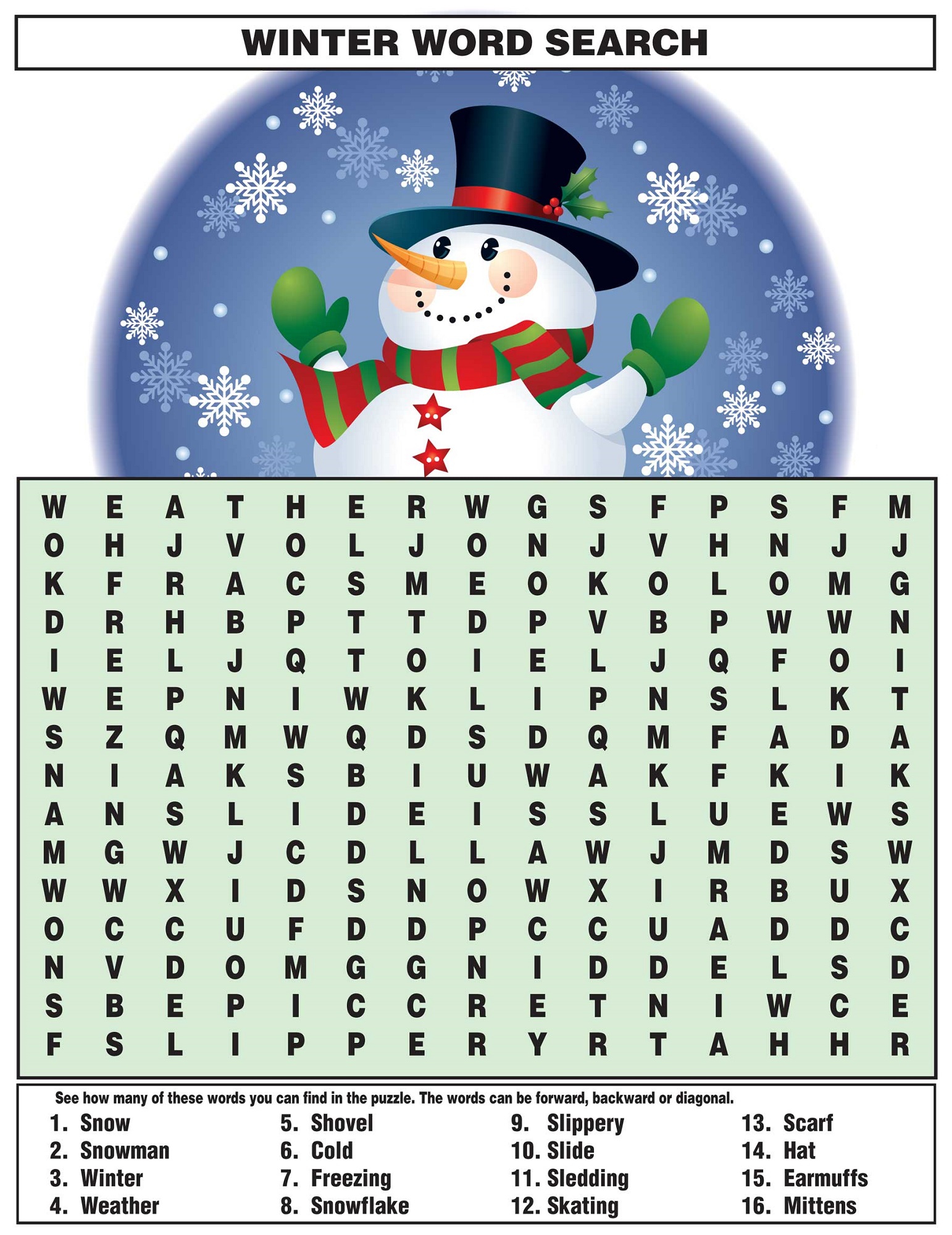 Free Word Searches for Kids | Activity Shelter