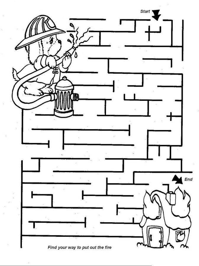 mazes for kids simple