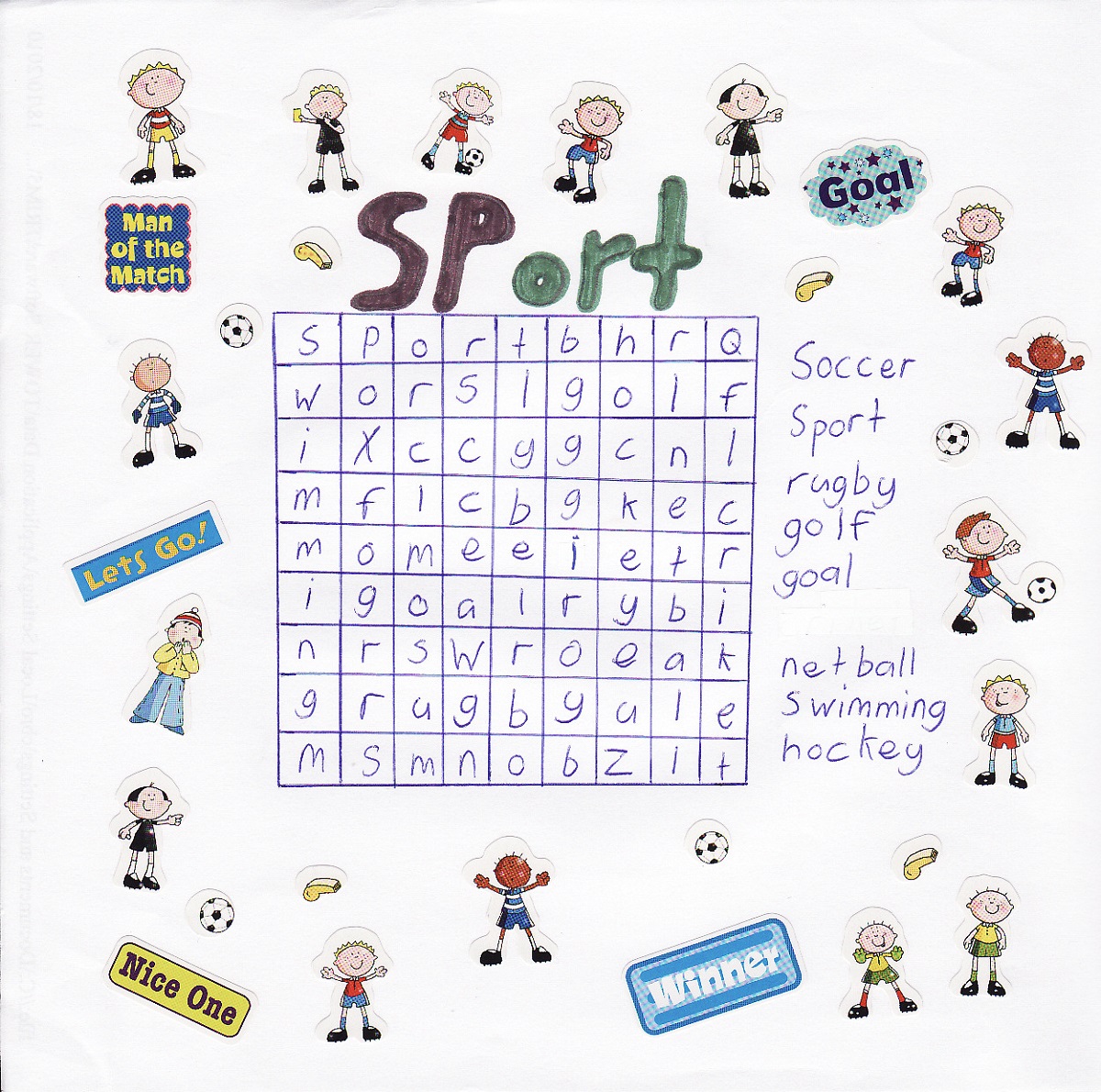 Printable Sports Word Search for Kids | Activity Shelter