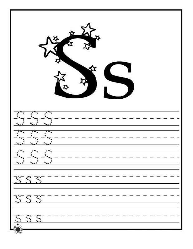 Free Trace Letter S Worksheets | Activity Shelter