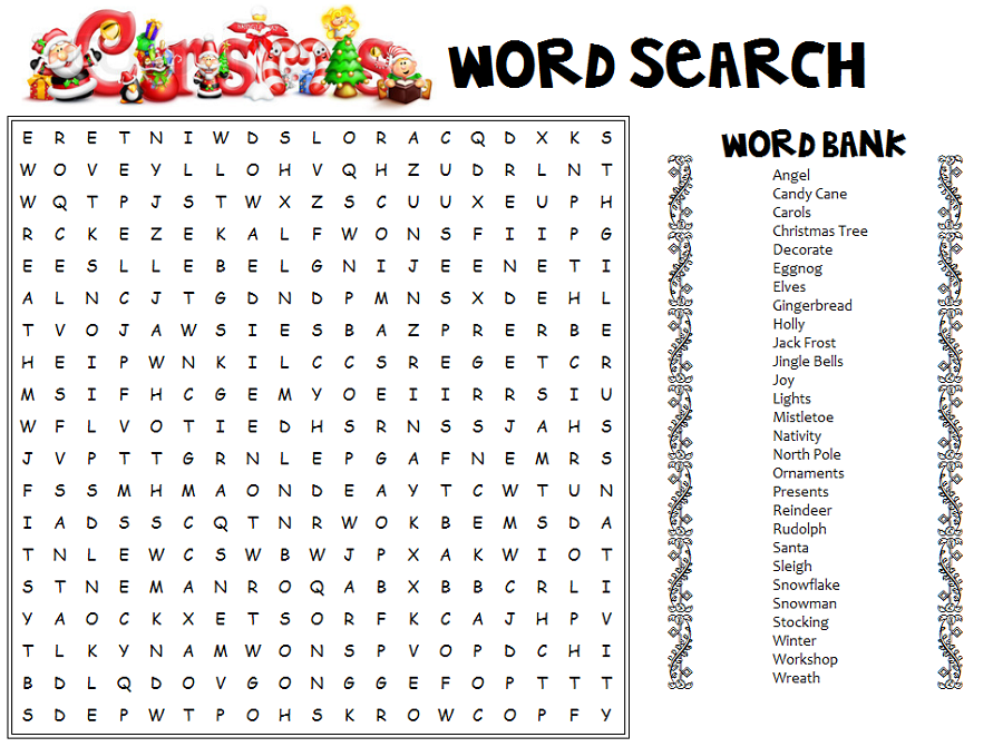 word-search-worksheets-christmas