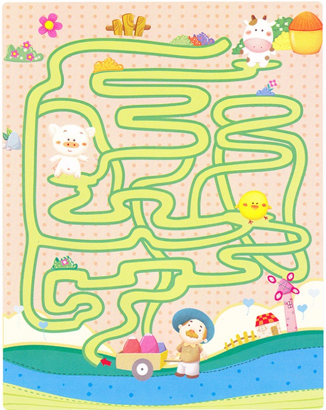 maze puzzles for kids colorful