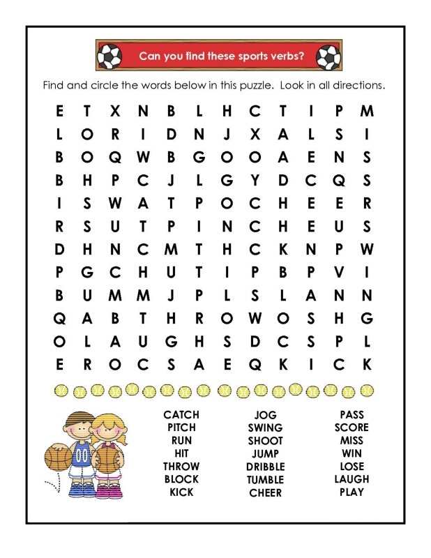 sports word searches soccer