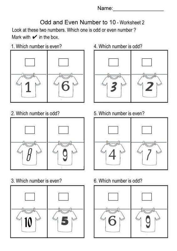 even and odd worksheets for kids
