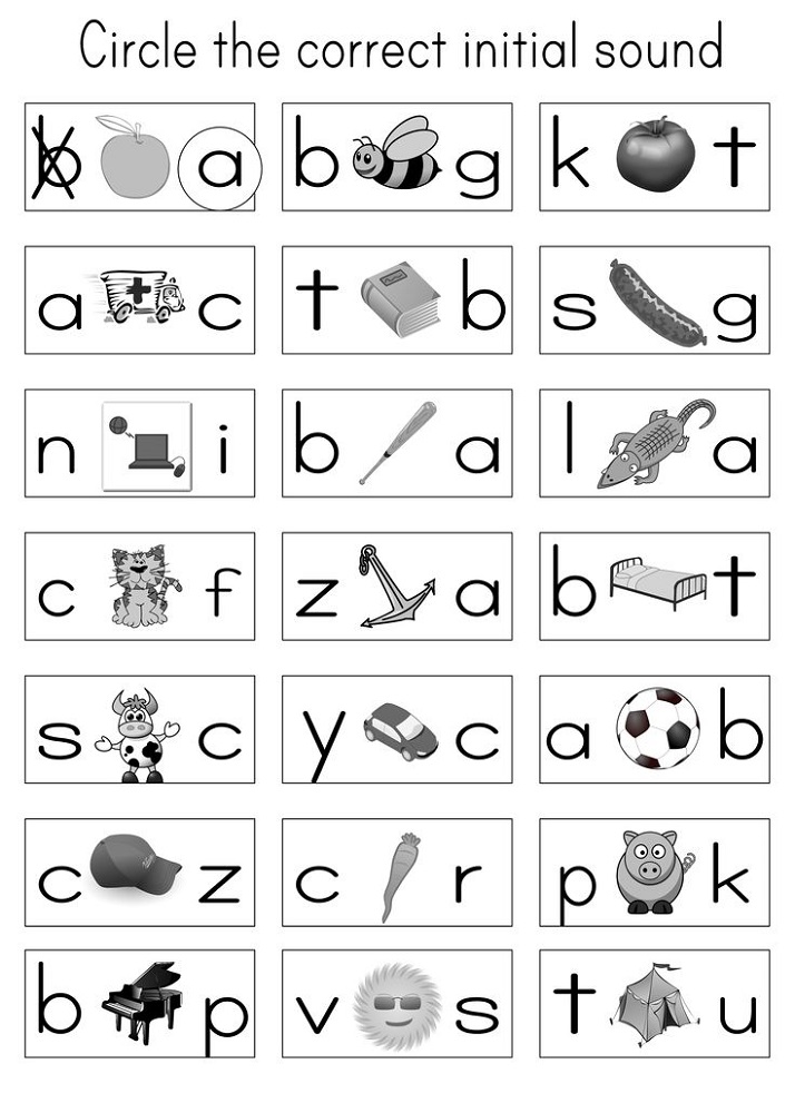 free letter worksheets circle