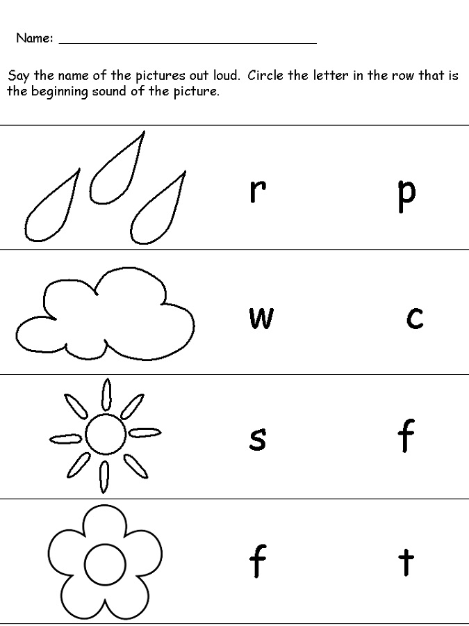 free letter worksheets simple