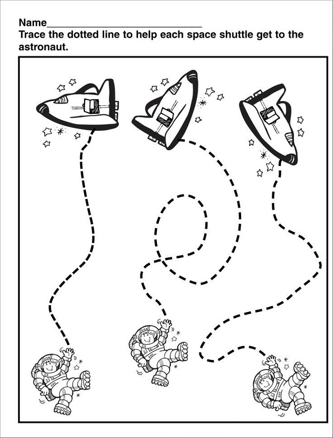 space-themed-trace-worksheet-worksheets-kindergarten-subtraction