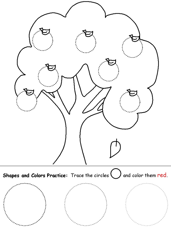 Pre K Shapes Worksheets | Activity Shelter