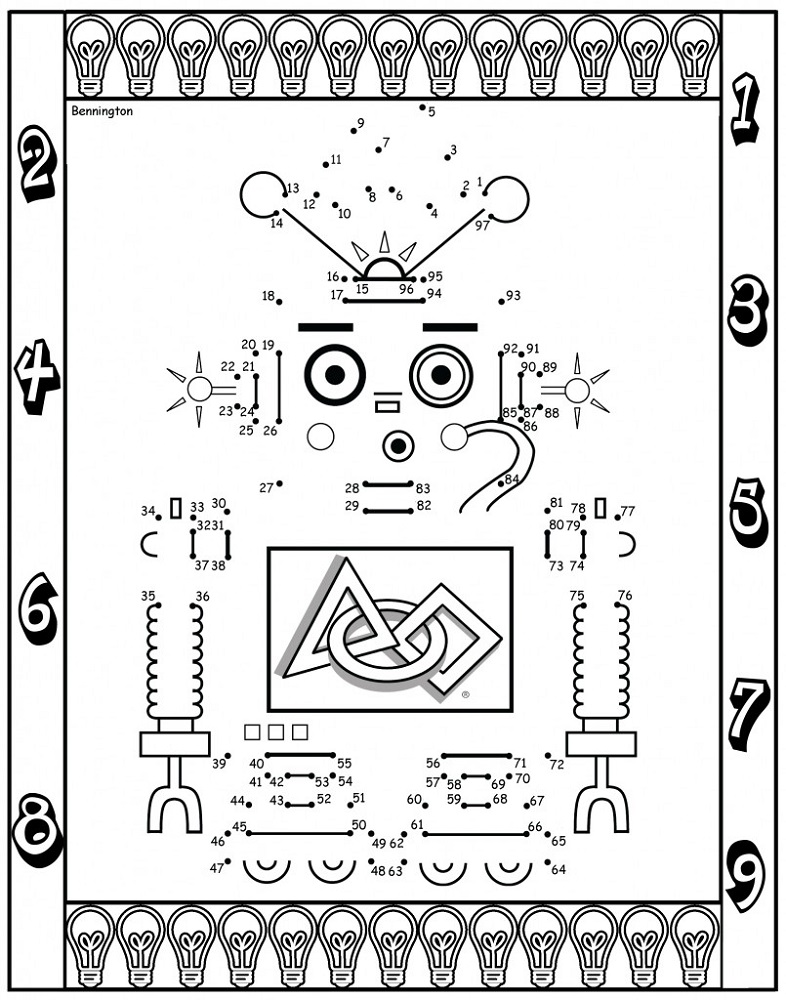 fun activity worksheets for kids robot