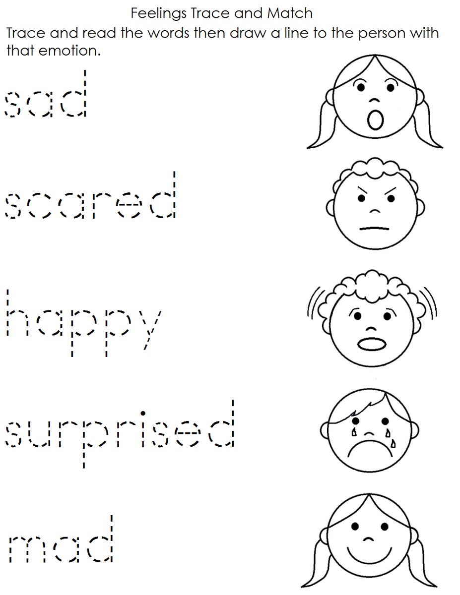 kids activity worksheets feeling