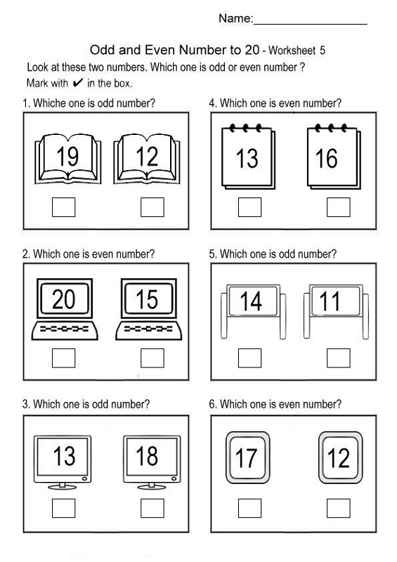 Free Odd Even Worksheets | Activity Shelter