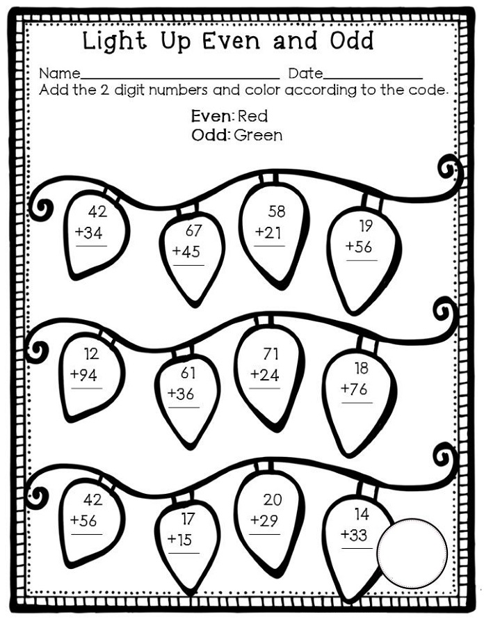 odd even worksheets leaf