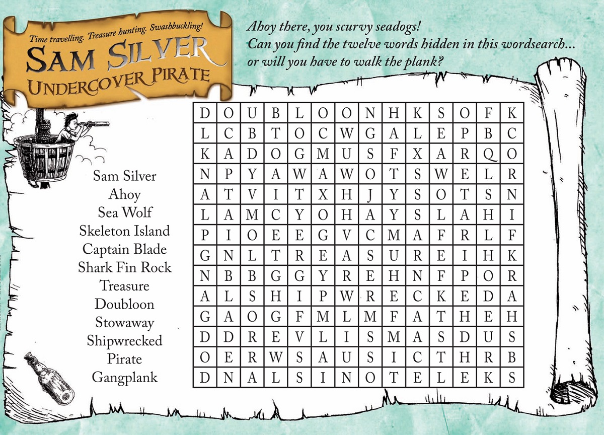 pirate word search fun