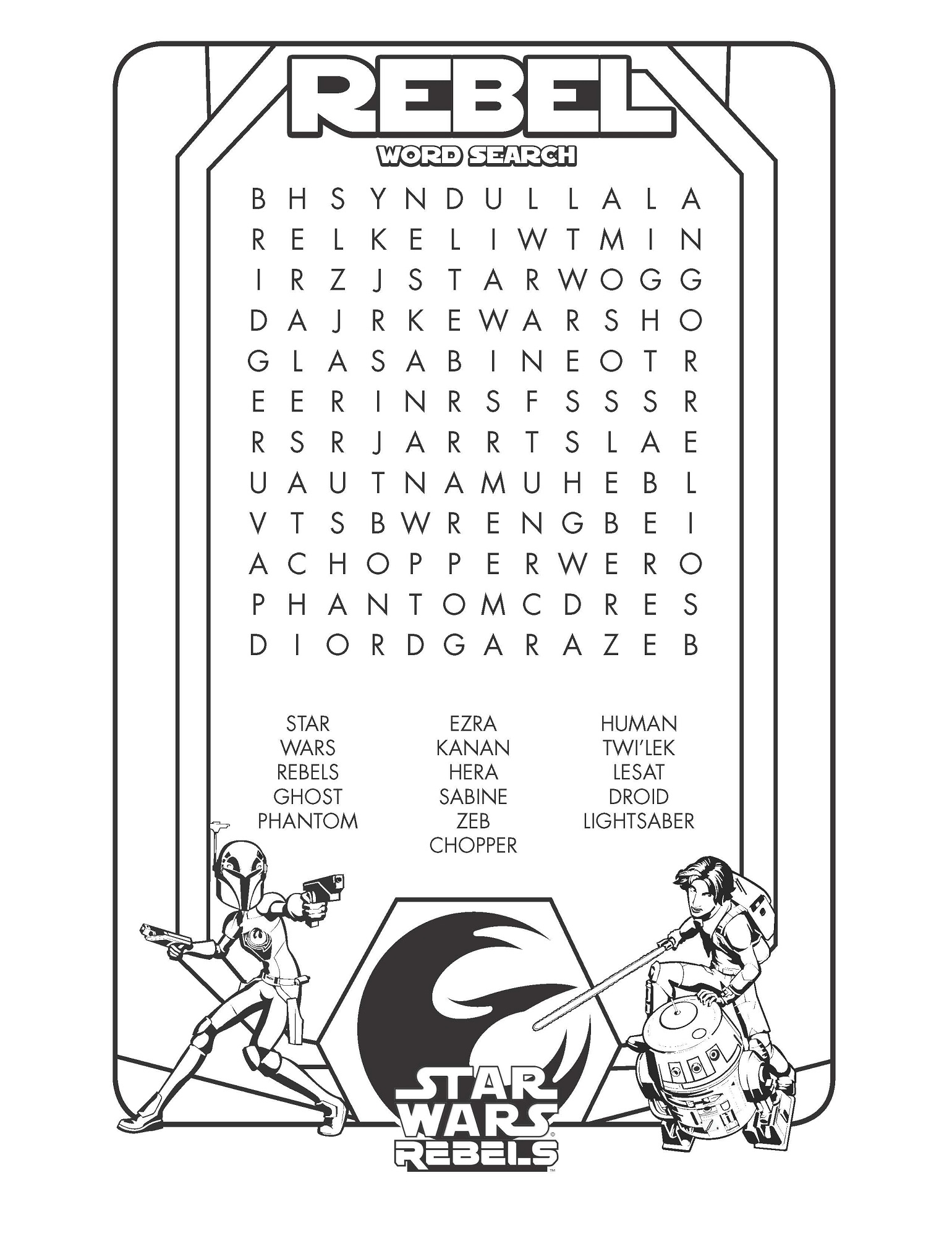 star wars word search