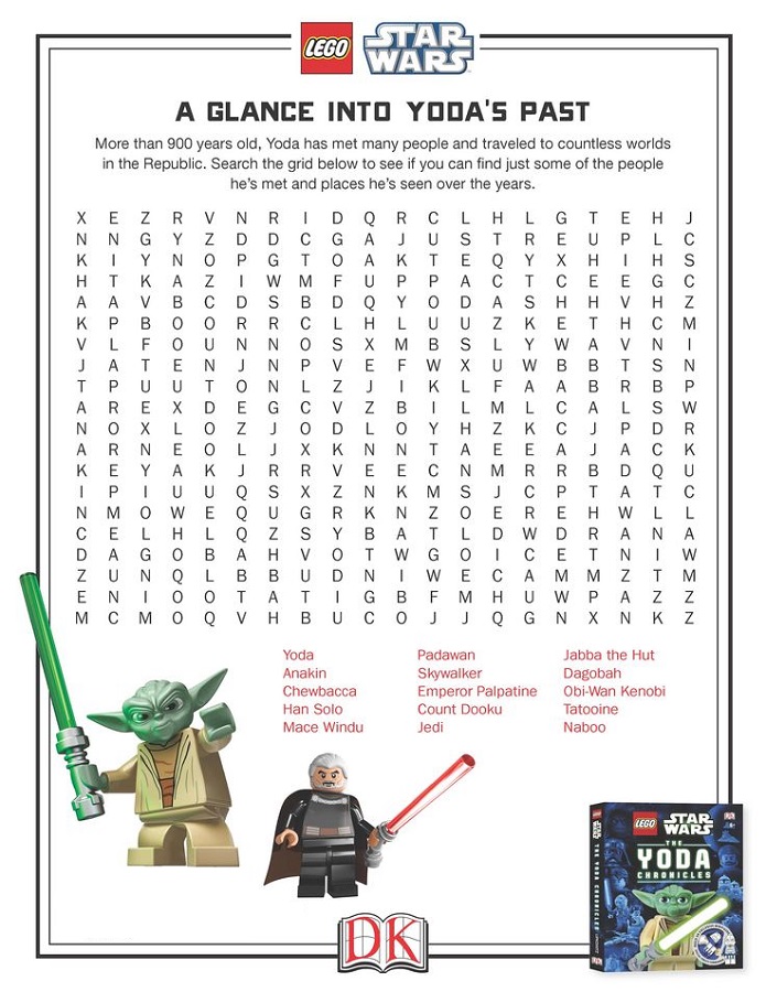 star wars word search puzzle