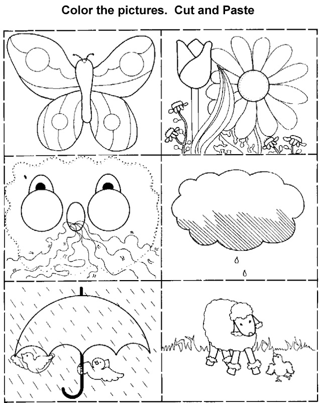 activity sheet for kids color