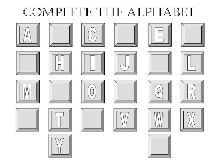 alphabet letter worksheets missing
