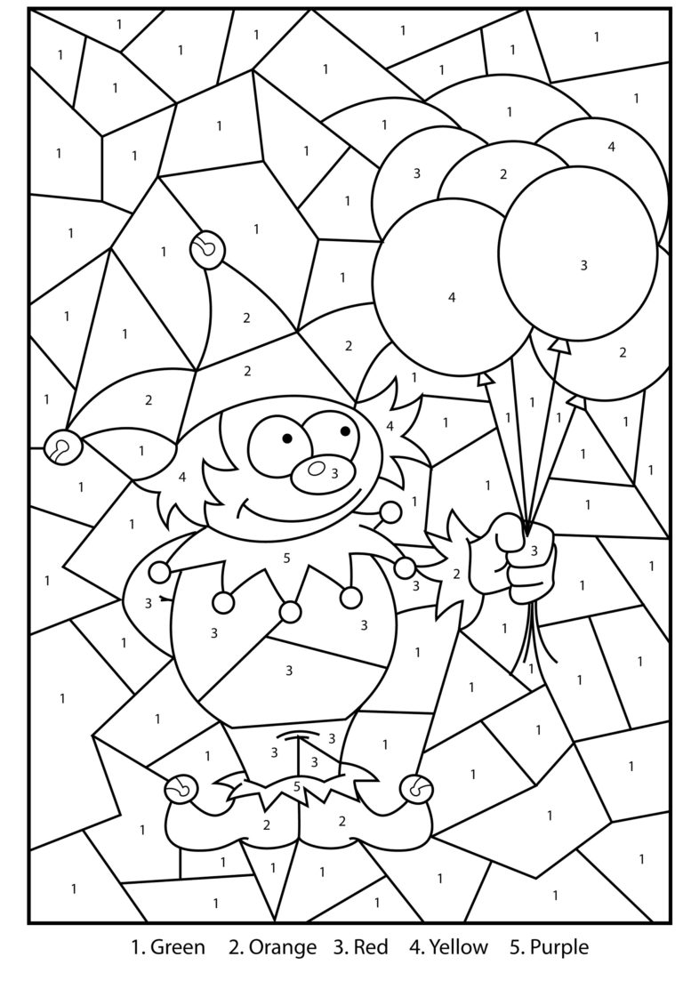 Create Color By Number Worksheets Free