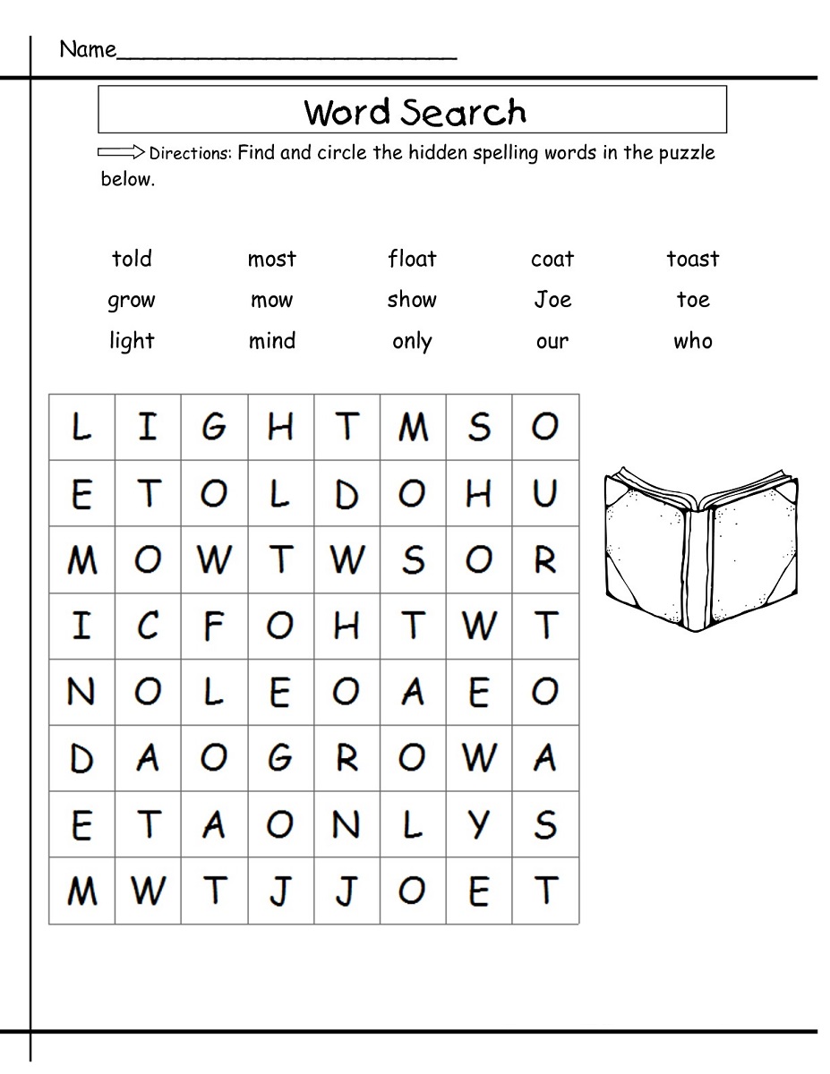 easy word search printable