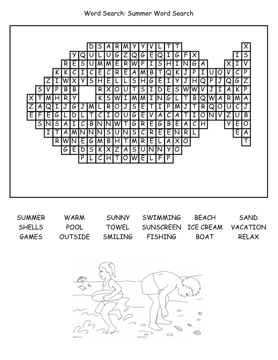 Free Kids Word Searches Activity Shelter