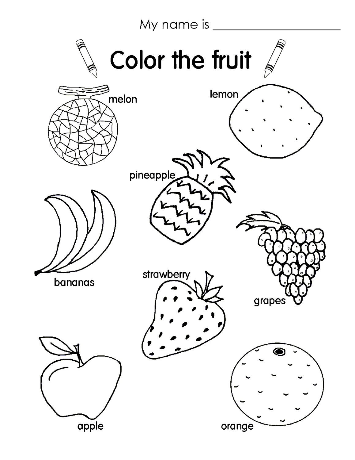 kids fun worksheets color