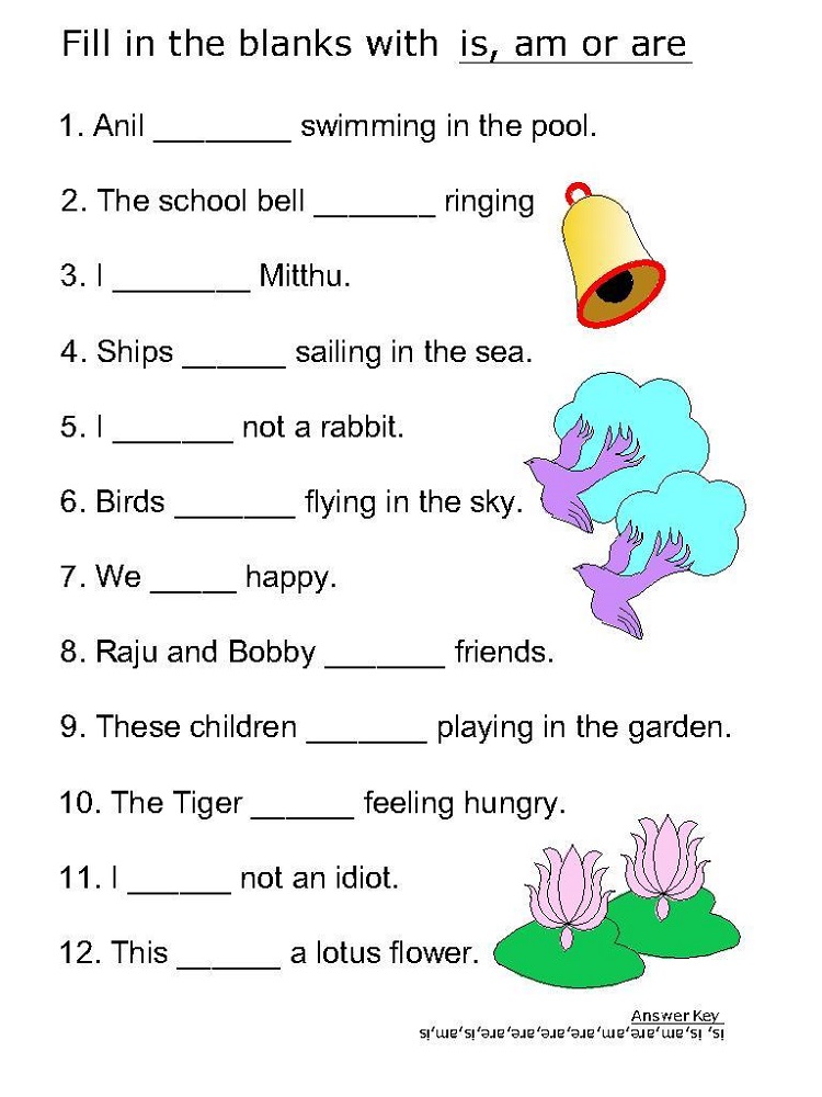 kids work sheets grammar