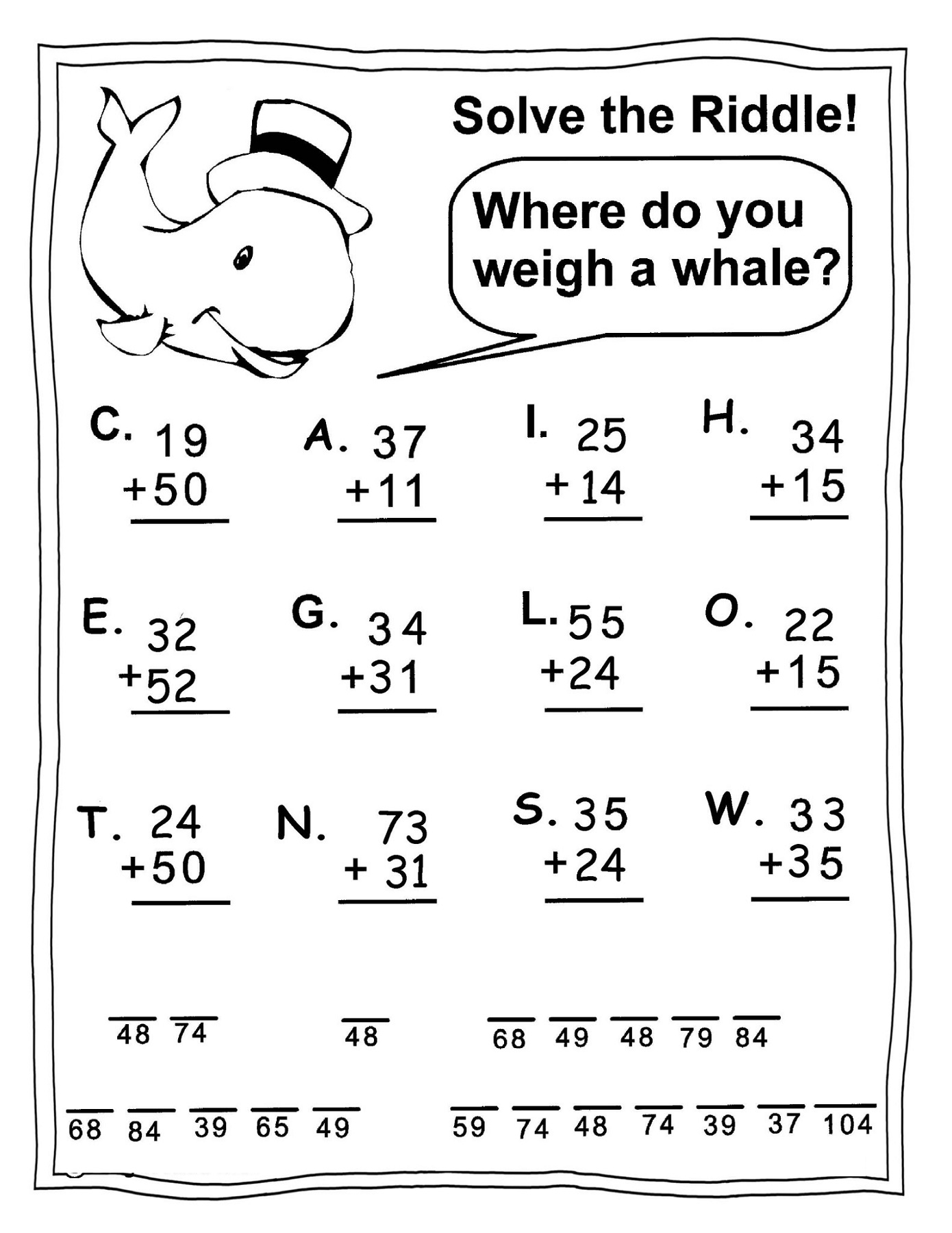 math is fun worksheet printable