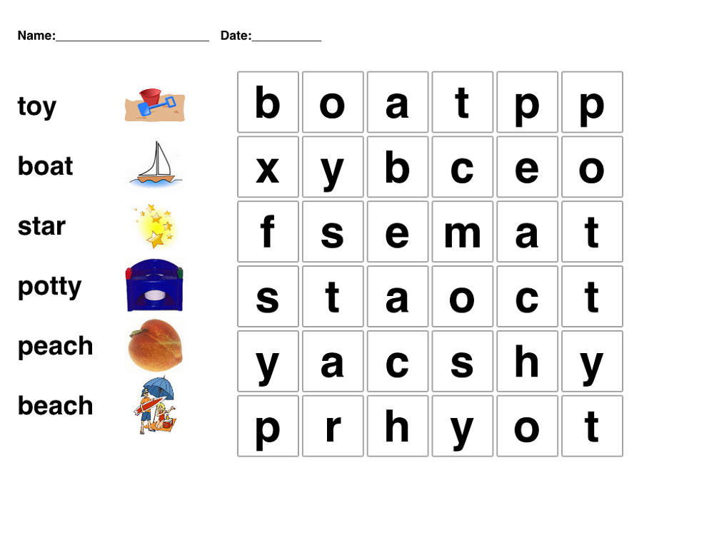 Printable Word Search for Kids Activity Shelter