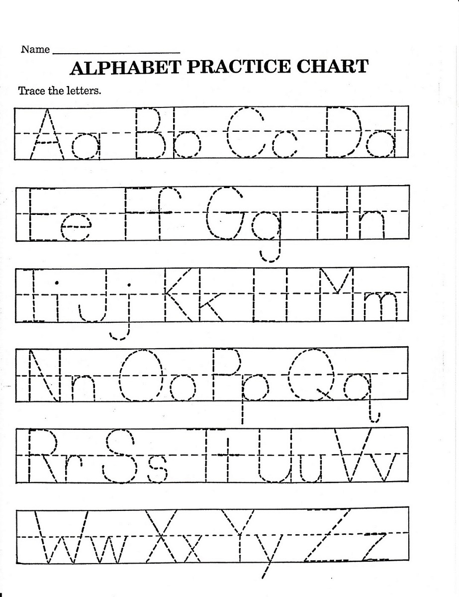 Free Practice Printing Letters Worksheets
