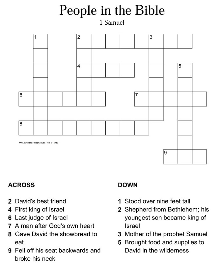 The Best Crossword Puzzles For Kids Activity Shelter Free Print Bible 