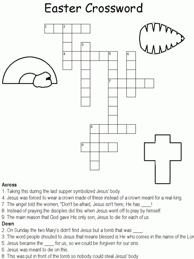 Kid Printable Crossword Puzzles