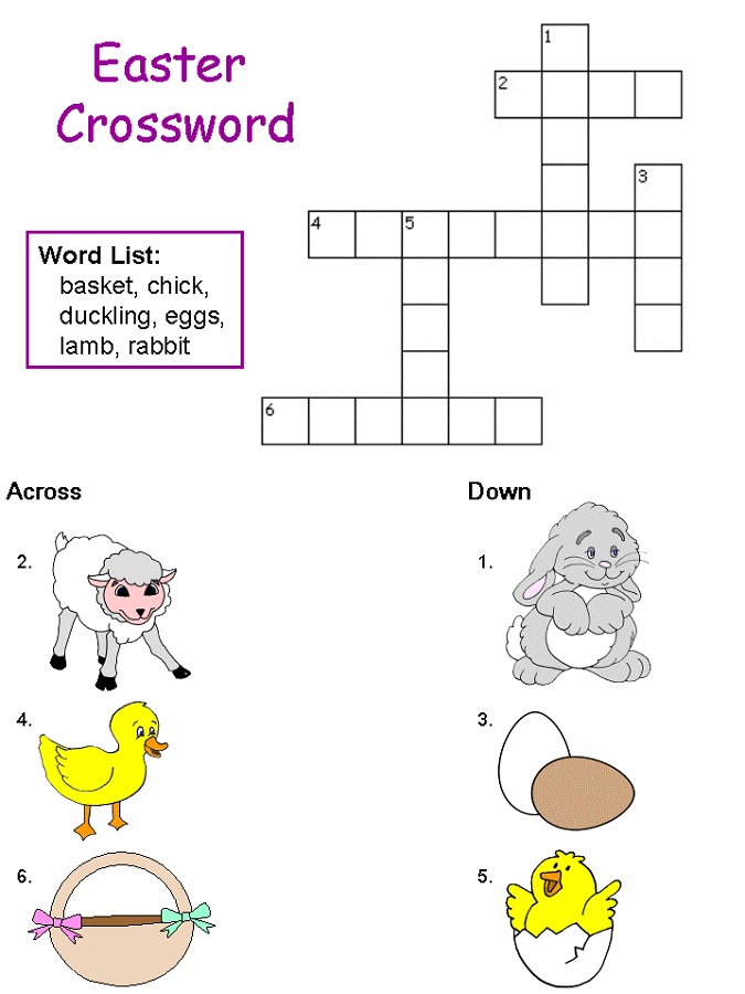 Crossword Puzzles for Kid | Activity Shelter