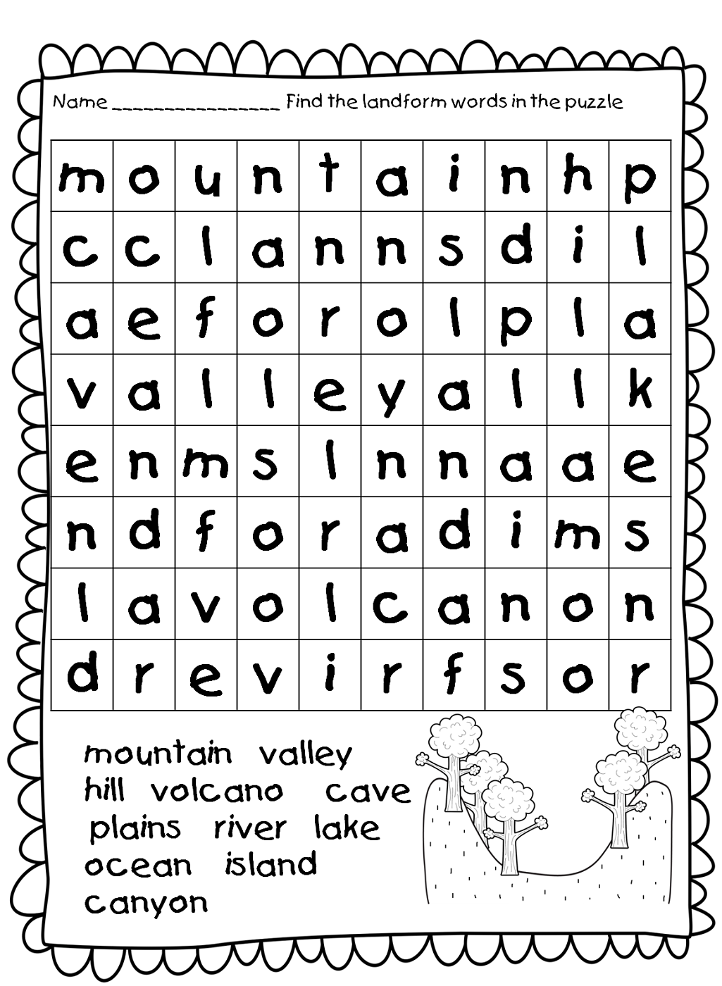 Easy Word Search Puzzles | Activity Shelter