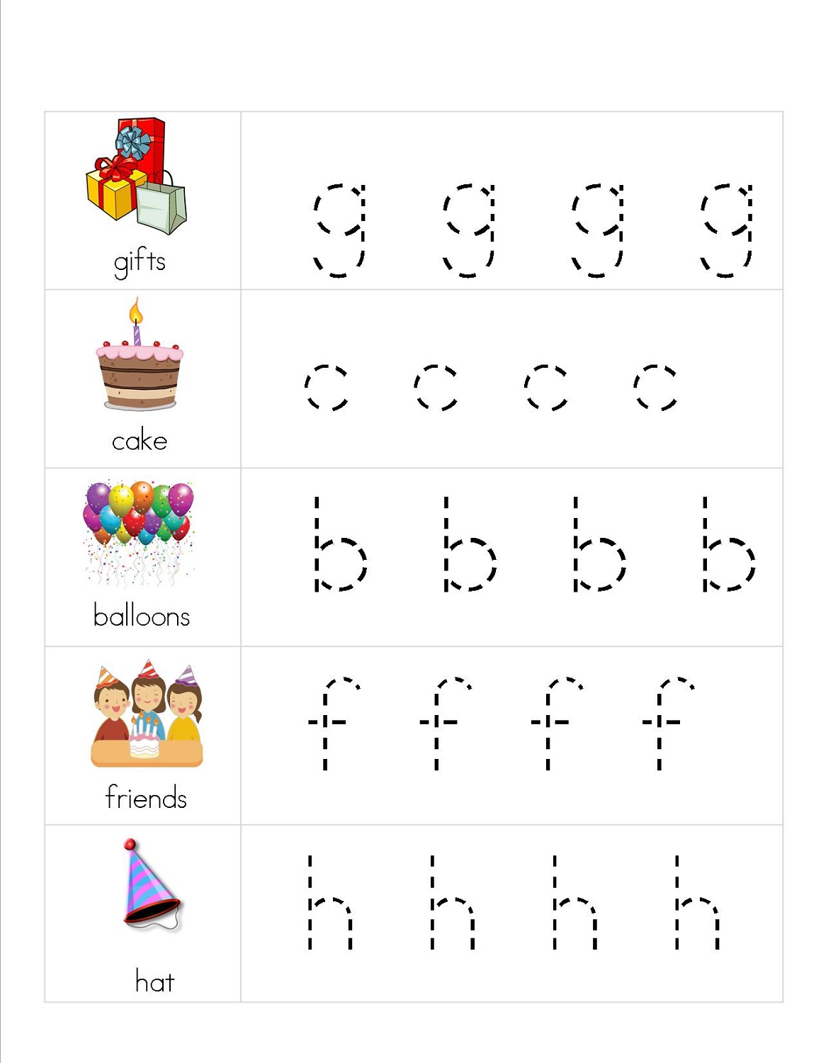 Kindergarten Lowercase Letters Worksheets