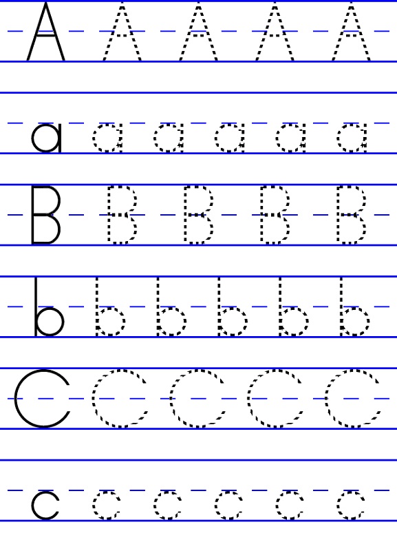 trace letter worksheets free abc