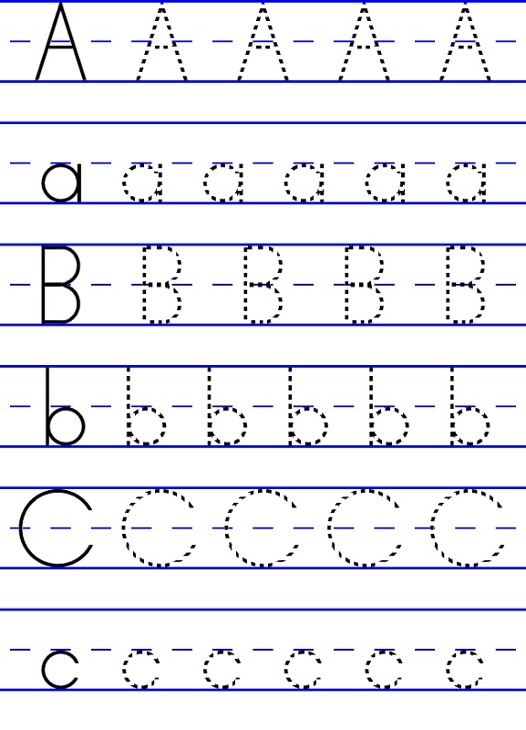 Trace Abc Letters Printable