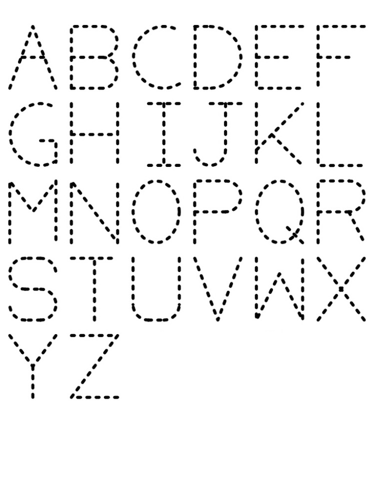 Free Printable Letters To Trace - Alphabet Letter Tracing Printables